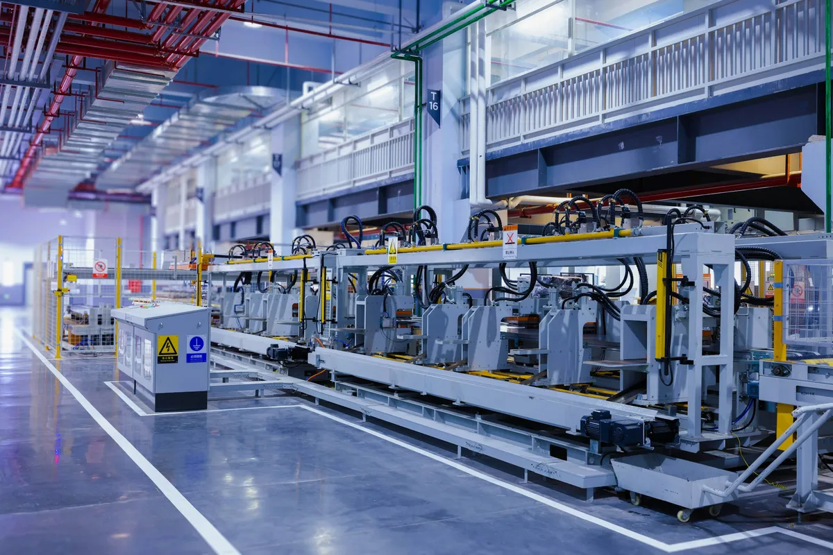 Equipment on a production floor